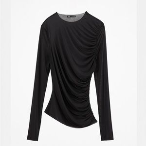 NWT - Zara Draped Tshirt